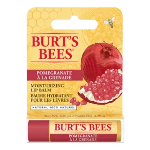 🎁 Free W/Purchase NWOT Burt’s Bees Pomegranate Lip Balm - Picture 4 of 6